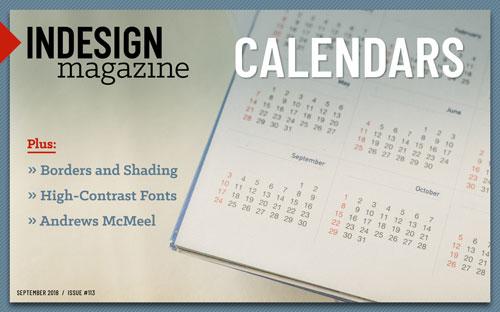 InDesign Magazine, wydanie 113: Kalendarze