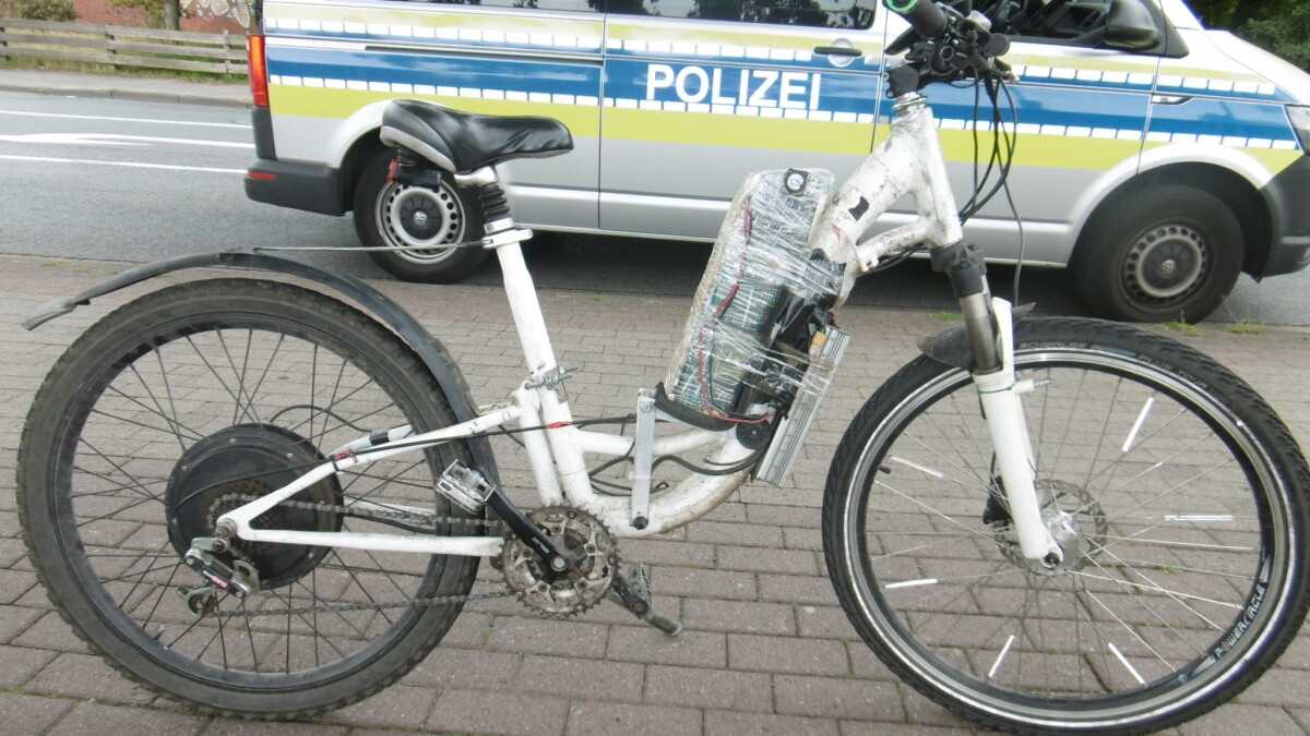 Własnoręcznie wykonany e-rower: policja zapewnia „tuner taśmowy” Delmenhorstera